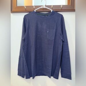 NWT Tailor Vintage Men's Blue Long Sleeve Shirt Size Medium